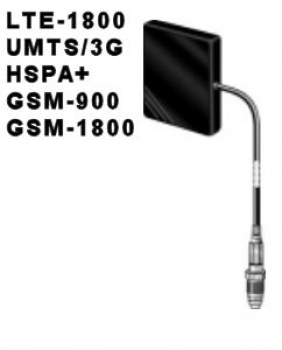 Glasklebeantenne rechteckig 2 dBi für LTE-1800 3G + 2G für Asus 4G-N12