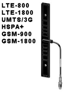 Glasklebeantenne länglich 2 dBi für LTE-1800, UMTS + HSPA+ für den Huawei E5172