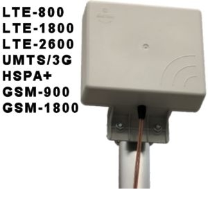 SIRIO SMP-4G mit 2 x 8 dBi Gewinn: Kompakte MIMO-Universal-Hochleistungsantenne für Mobilfunk (LTE, 3G, 2G) für den LTE-Router HUAWEI B618