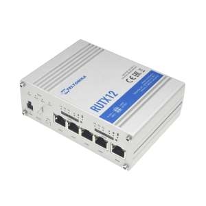 HighSpeed mit 5G: Teltonika RUTX50 Einbau-Mobilfunk-Router, Anschlüsse für 4x4 MIMO/WLAN/GPS/Bluetooth, 2 SIM-Karten
