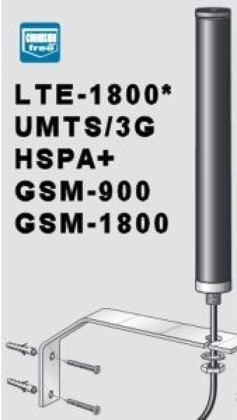 Robuste Stabantenne + 5m Kabel für LTE-1800 UMTS HSPA+ für  ZTE MF91